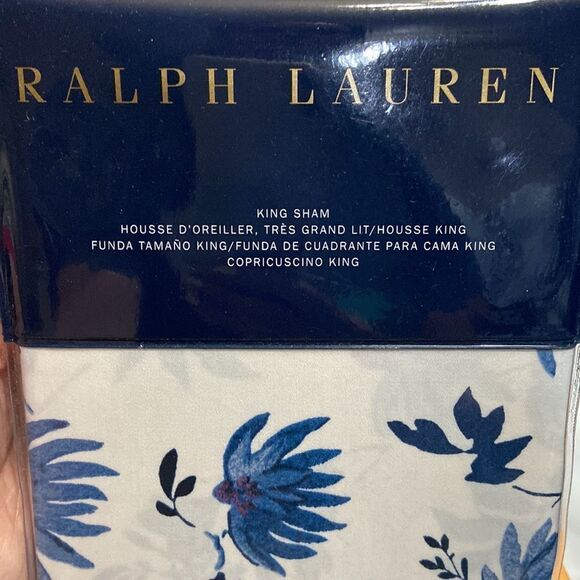 Ralph Lauren Adelaide Floral Sateen King Sham - Picture 6 of 7